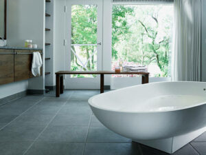 Bathroom tile flooring | Degraaf Interiors